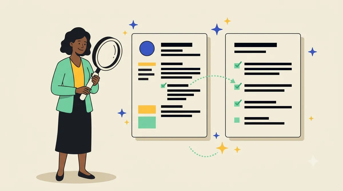 Illustration for “How to tailor your resume to a job description”