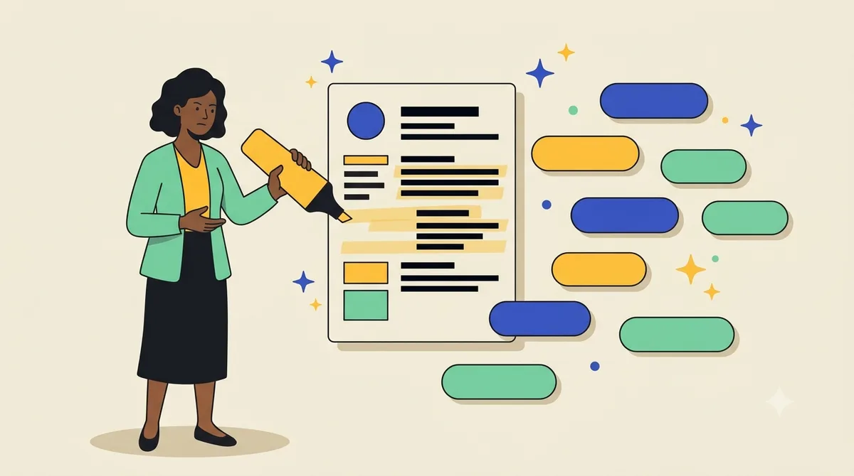 Illustration for “The resume keywords list for 2026”